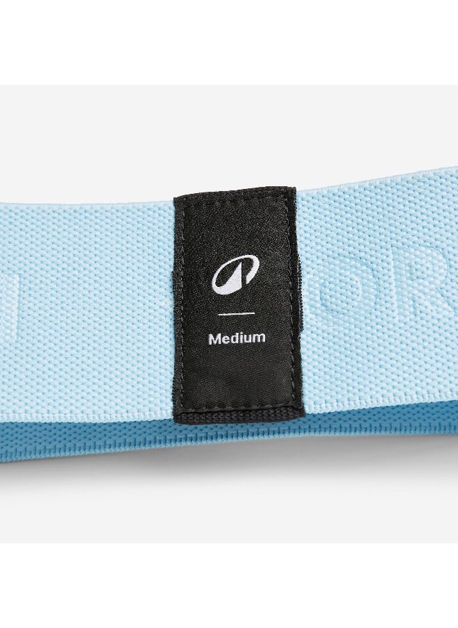 CORENGTH CORENGTH BY DECATHLON,Fitness Medium-Resistance Fabric Band For Glutes - Ice Blue  - Image 1