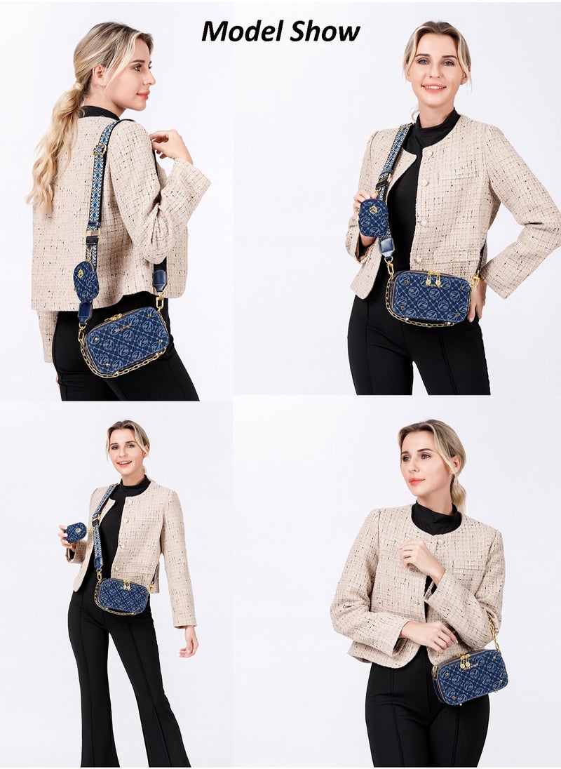 BLLE ROWN New Arrival Women's Luxury Handbags 2pcs Bag Set With Coin Purse Free Elegant Ladies Crossbody Bag Shoulder Bag Gifts For Women  - Image 4
