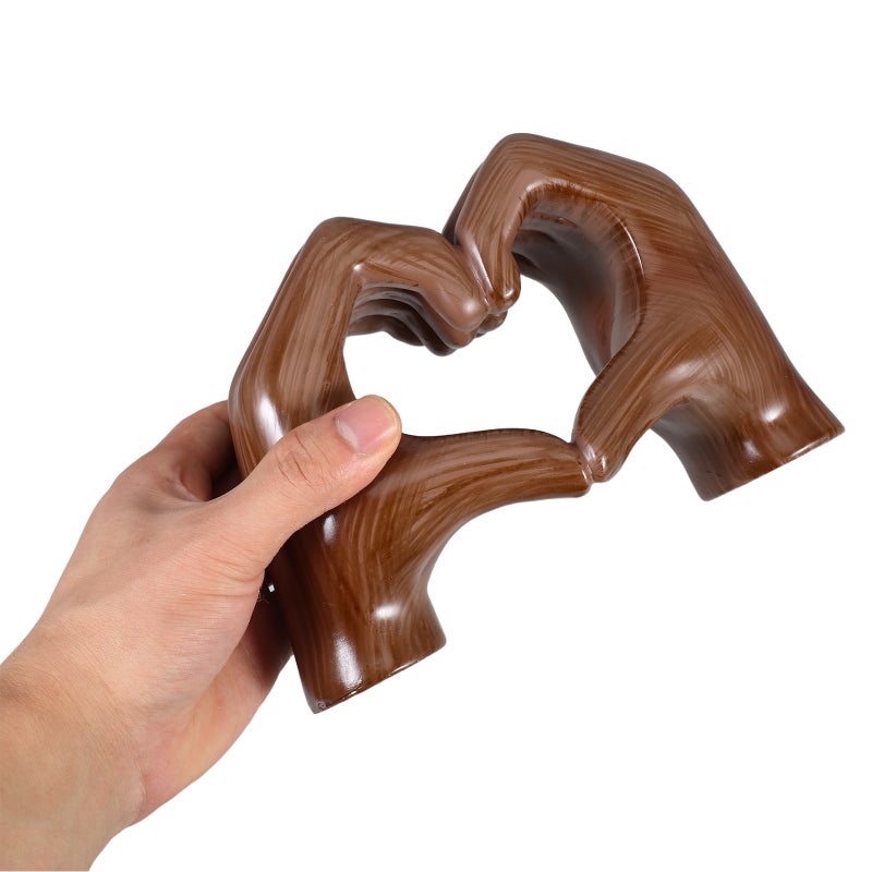 Household Resin Craft Decor Love Heart Hand Gesture Desktop Finger Gesture Statue Abstract Decor - Image 3