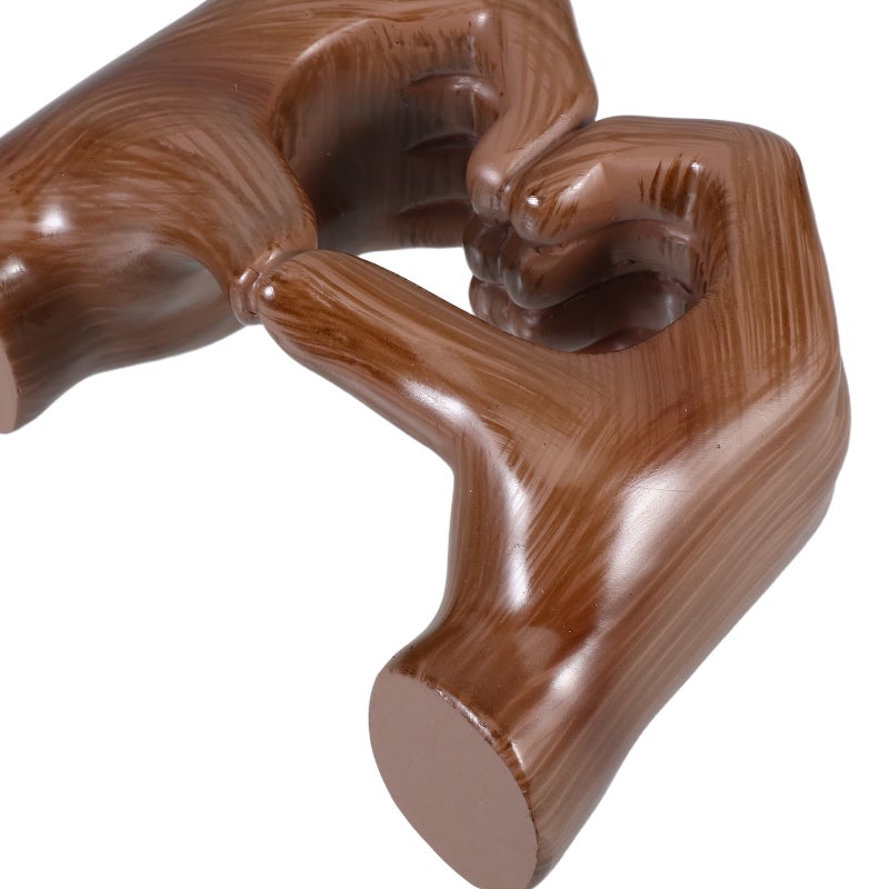 Household Resin Craft Decor Love Heart Hand Gesture Desktop Finger Gesture Statue Abstract Decor - Image 2