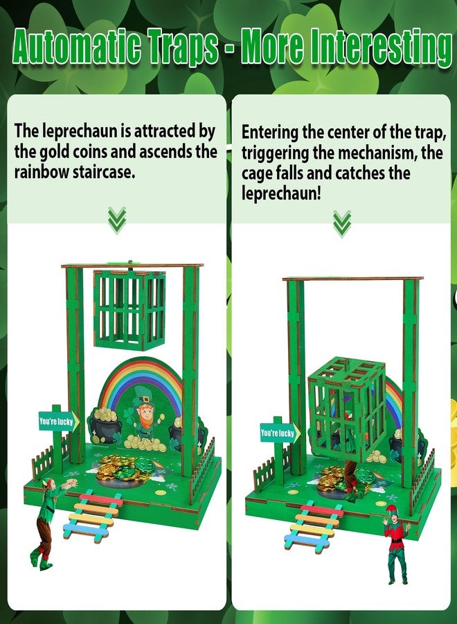 Phoncoo St Patrick's Day Leprechaun Trap Kit, St Patrick's Day DIY Toys Gift for Kids, Leprechaun Trap Crafts Kit to Catch A Leprechaun, St Patrick's Day Party Supplies Decorations - Image 5