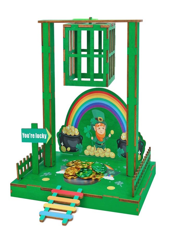 Phoncoo St Patrick's Day Leprechaun Trap Kit, St Patrick's Day DIY Toys Gift for Kids, Leprechaun Trap Crafts Kit to Catch A Leprechaun, St Patrick's Day Party Supplies Decorations - Image 1