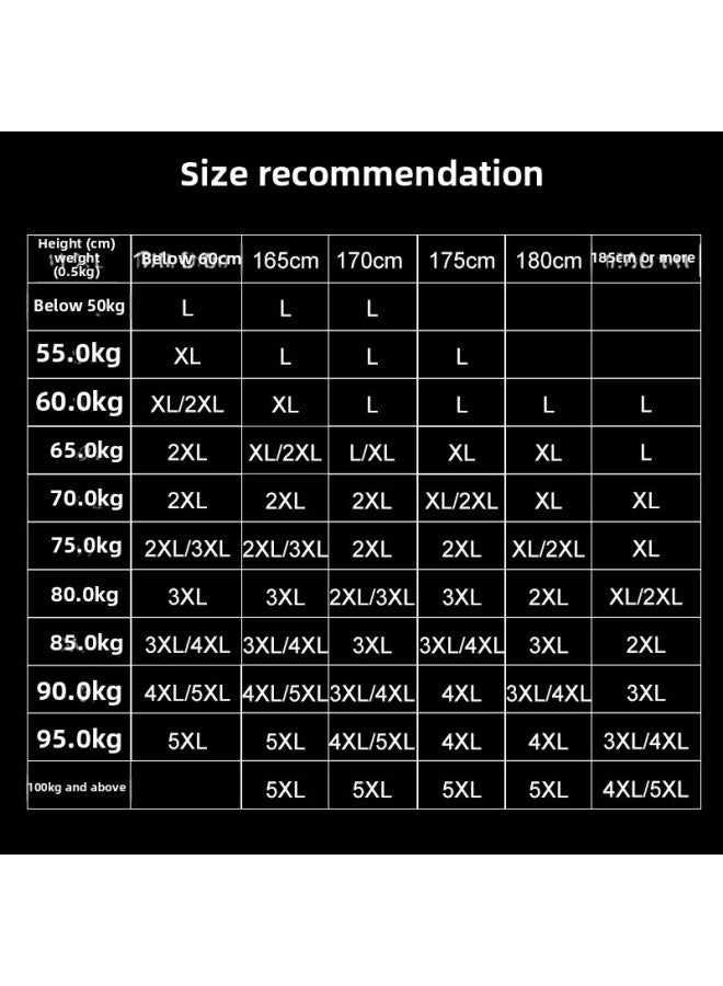 Mens Quick Dry Large Size Swimming Trunks Boxer Swimsuit Professional Hot Spring Swimwear Seven Piece Set Black - Image 5