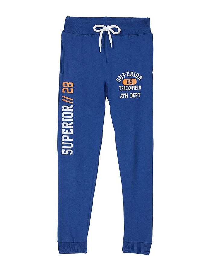 T2F T2F Boy's Regular Joggers (BYS-JOG-03_Royal Blue_6 7 Years) 