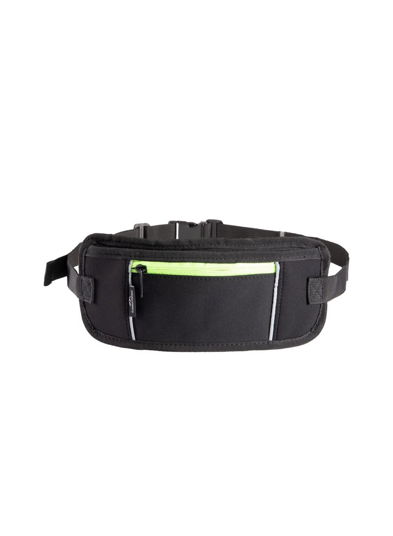 KASTWAVE Running Belt WaistPacks, Waistbelt for Phone & Money Holder With Reflector Strips Bungee Belts with Pockets for Running Hiking Cycling Workout Jogging  - Image 1