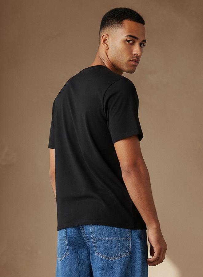 SP Characters Men Regular Fit Crew Neck Short Sleeves One Piece Print T shirt - Image 3