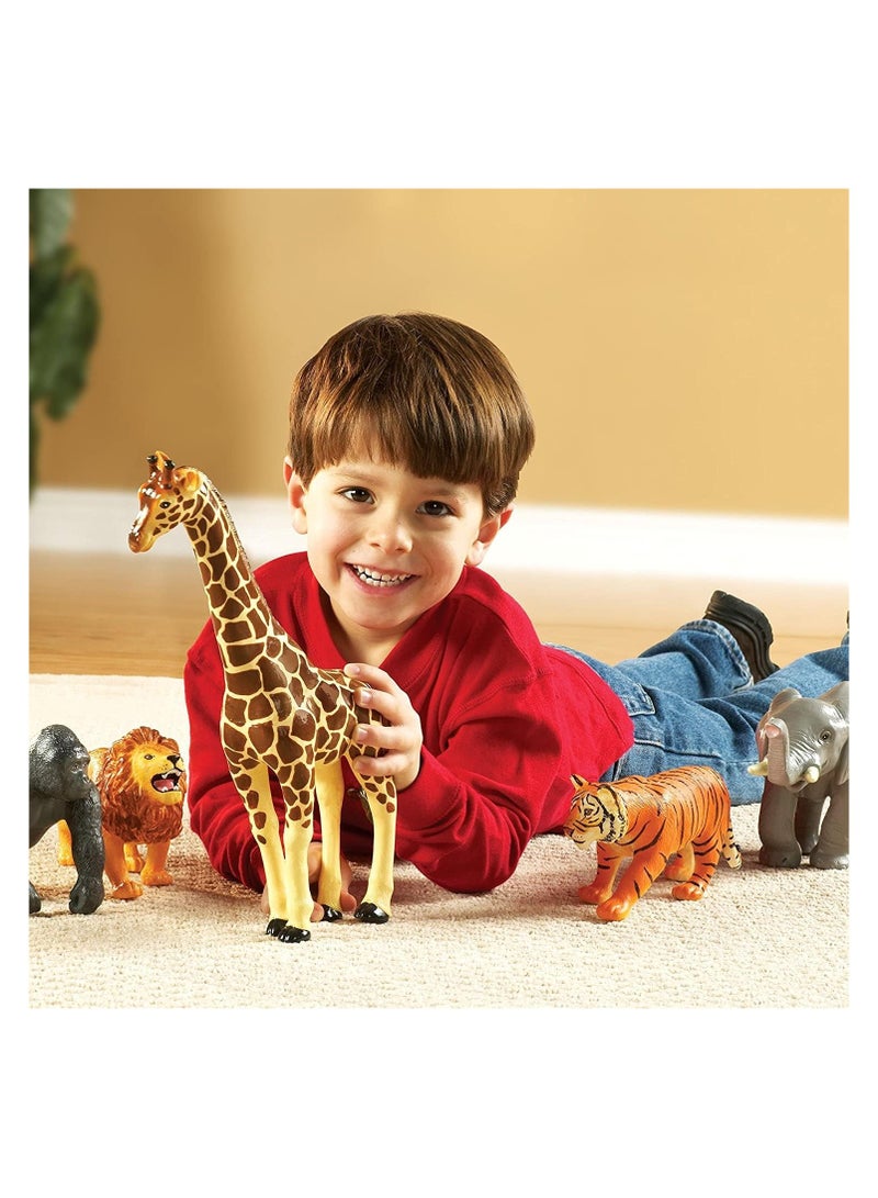 Learning Resources Learning Resources Jumbo Jungle Animals, Animal Toys for Kids, Safari Animals, 5 Pieces, Ages 18 months+ - Image 4