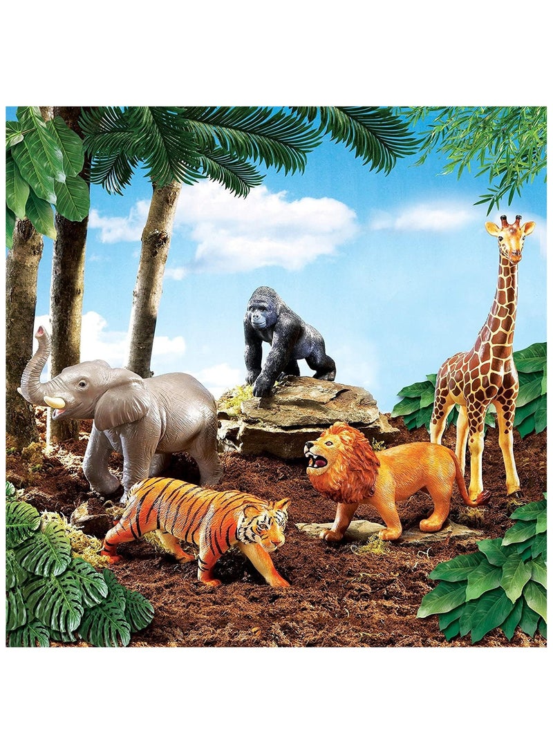 Learning Resources Learning Resources Jumbo Jungle Animals, Animal Toys for Kids, Safari Animals, 5 Pieces, Ages 18 months+ - Image 5