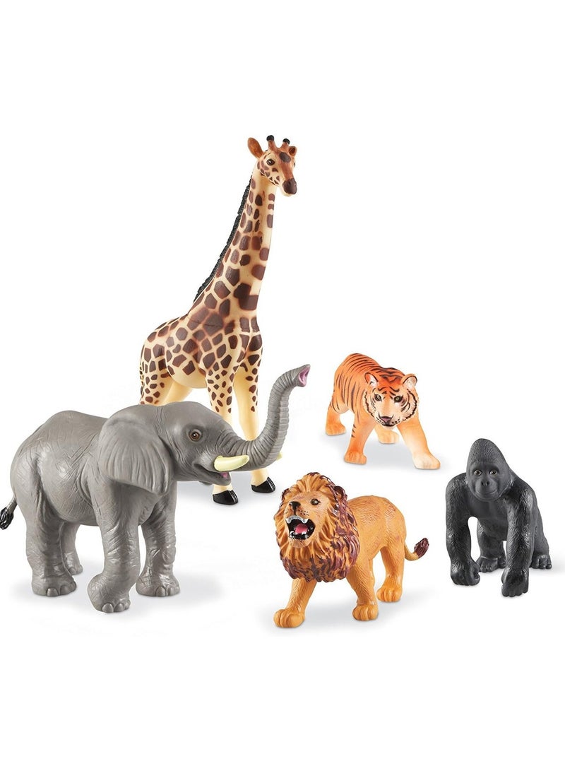 Learning Resources Learning Resources Jumbo Jungle Animals, Animal Toys for Kids, Safari Animals, 5 Pieces, Ages 18 months+ - Image 3