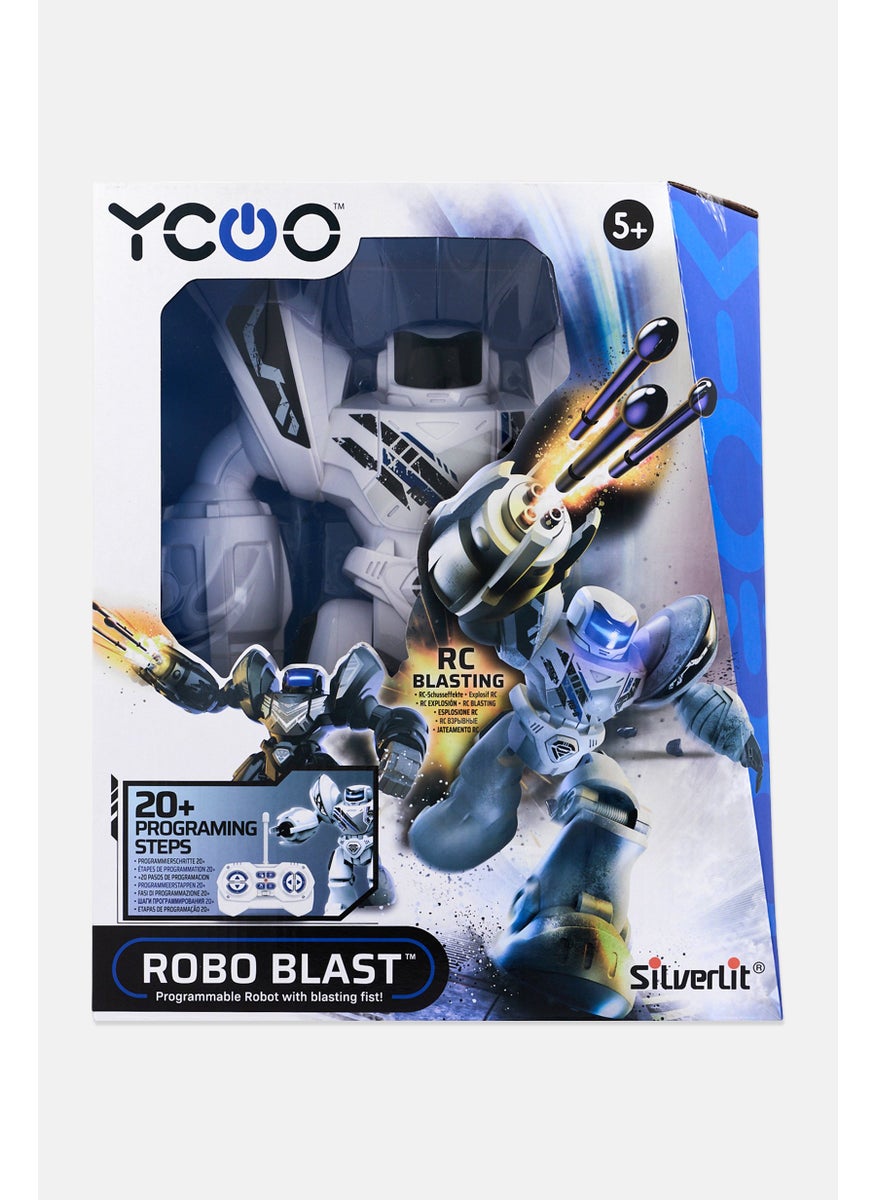 Silverlit Ycoo Robo Blast Programmable R/C Robot With Blasting Fist, White  - Image 1