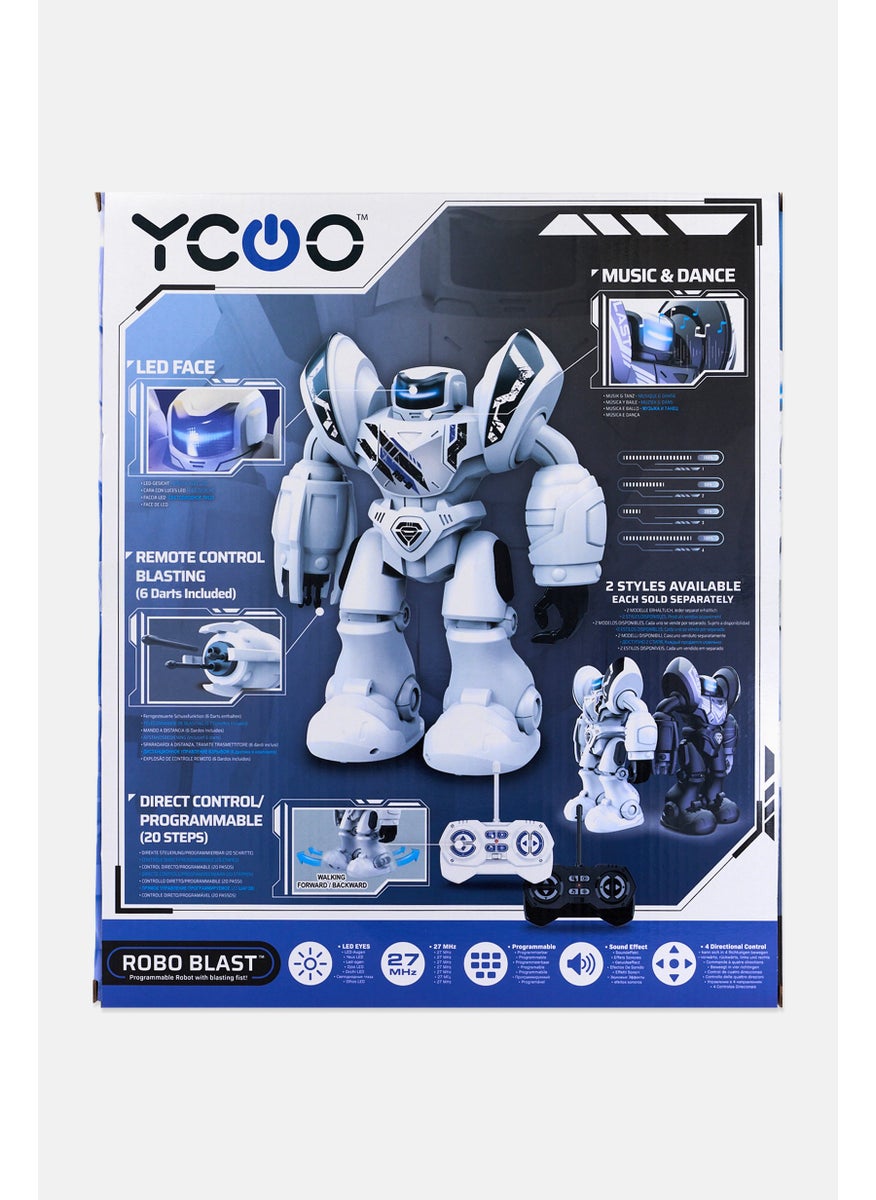 Silverlit Ycoo Robo Blast Programmable R/C Robot With Blasting Fist, White  - Image 3