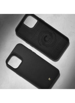 CYRILL CYRILL Back Cover for iPhone 13 Pro Max (Thermoplastic Polyurethane, Polycarbonate, Faux Leather | Black | Solid)  - Image 3