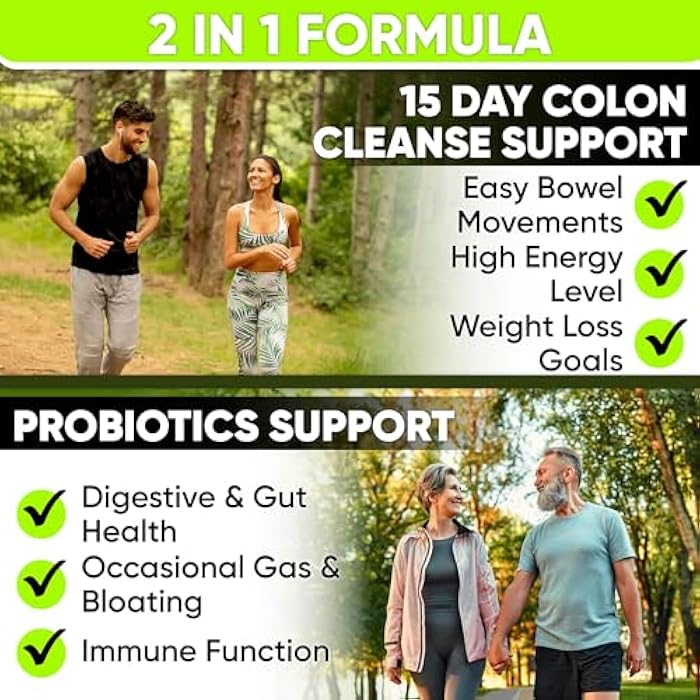 NutraPro 15 Day Gut Cleanse Detox for Women & Men - Advanced 15 Days Colon Cleanse with Probiotics and Psyllium Husk for Constipation Relief, Digestive Health, Colon Cleanser & Gut Health.60 Caps. - Image 2
