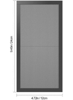KASTWAVE Computer Fan Dust Filter, Pc Dust Cover, Magnetic Fan Dust Filter, Mesh Magnetic Frame, for Pc Case Fan Dust Proof Filter Cover, Grills Black, 120x240mm  - Image 5