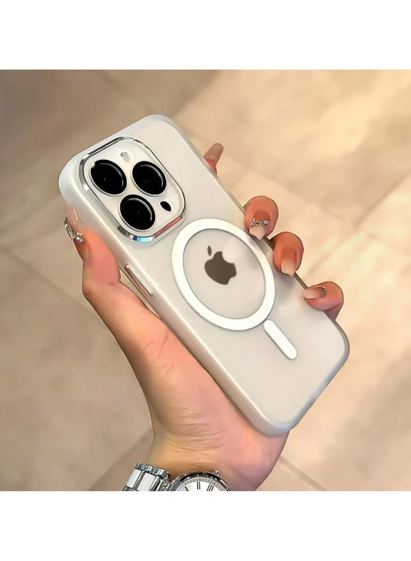 راب كارت جراب MagSafe شفاف فاخر لهاتف Apple iPhone 16 Pro | غطاء نحيف مقاوم للصدمات والسقوط، مقاوم للاصفرار والخدش، لحماية الكاميرا - Image 3