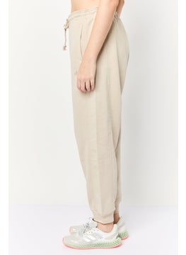Adidas Women Loose Fit Outdoor Sweatpants, Stone  - Image 3