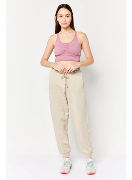 Adidas Women Loose Fit Outdoor Sweatpants, Stone  - Image 4