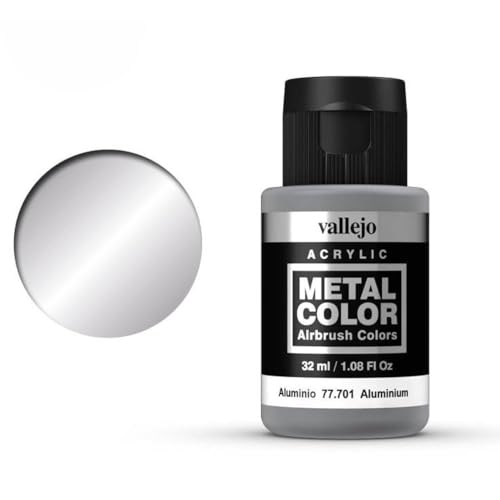 Vallejo فاليخو - لون معدني | ألمنيوم 32 مل (1.08 أونصة سائلة) | إعادة إنتاج دقيقة لإنهاءات معدنية مختلفة - Image 3