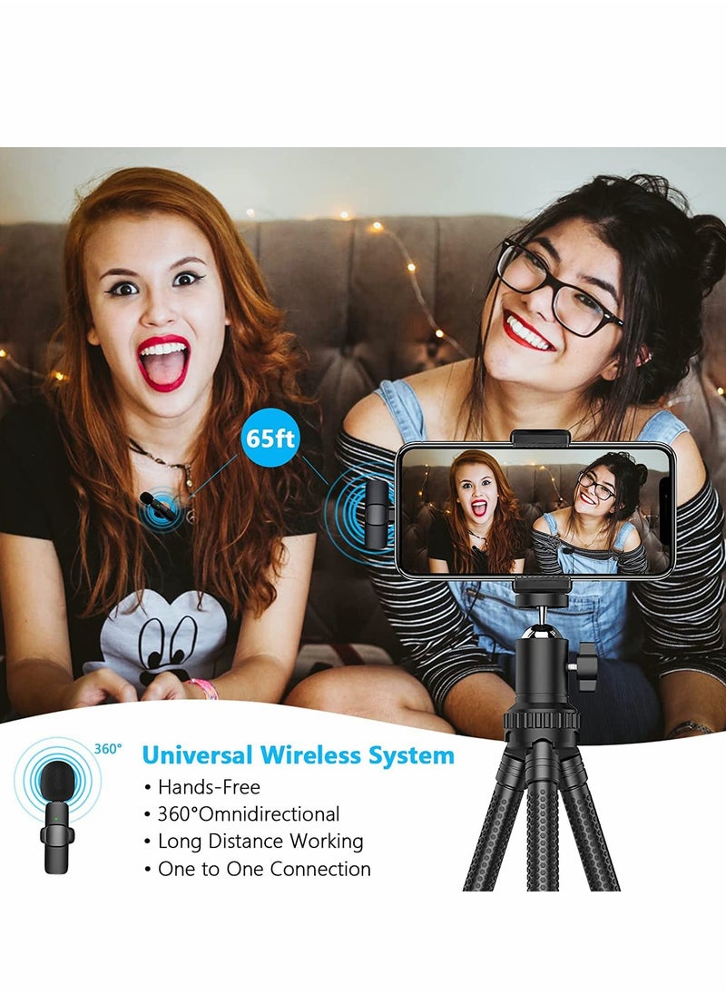 KASTWAVE Wireless Lavalier Microphone Plug-Play Wireless Mic for Recording YouTube/TikTok/Facebook Live Stream Noise Reduction Auto-Sync Suit for iOS/Android Devices Phone Computer SLR Universal (Type-C)  - Image 5