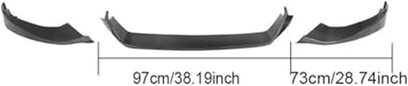 Wivplex Carbon Fiber Front Bumper Lip Spoiler for BMW 5 Series - Image 4