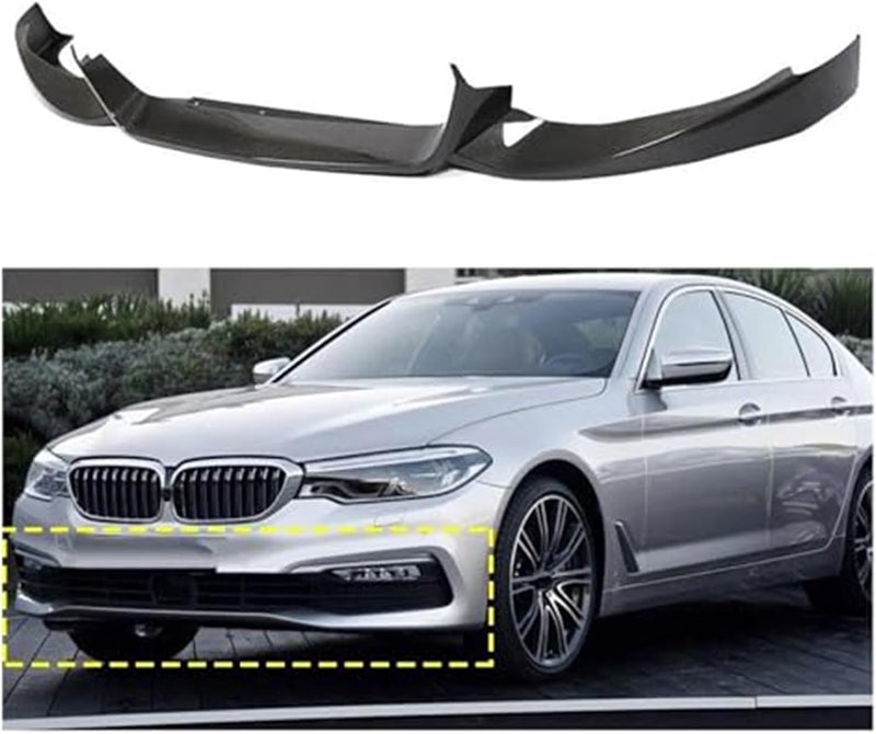 Wivplex Carbon Fiber Front Bumper Lip Spoiler for BMW 5 Series - Image 2