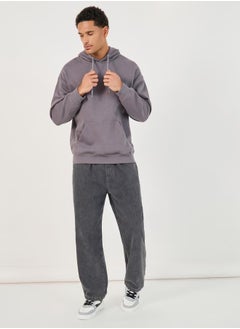 Styli Cotton Stretch Relaxed Fit Jeans with Drawcord Detail  - Image 2