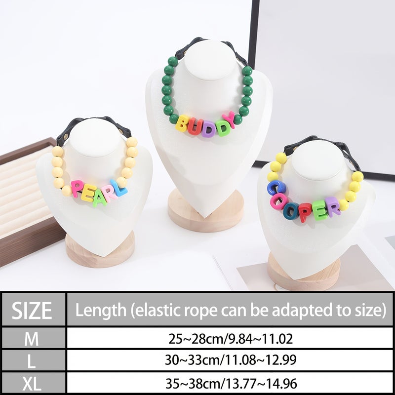 1pc High Elastic Anti Choking Pet Collar Purple Large Personalized Acrylic Dog Tag Necklace Engravable Date Customization For Small Medium And Large Dogs Pet Safety First Choice Customization Limited To English Letters Arabic Numerals - Image 2