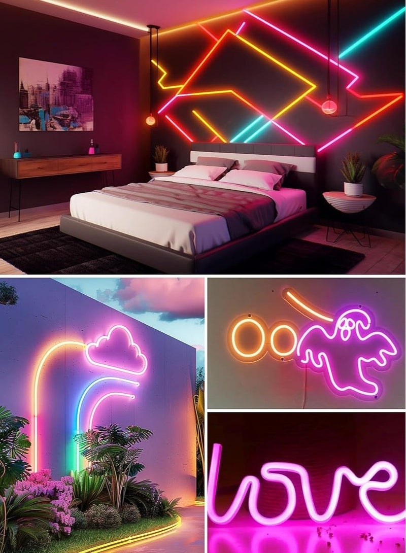مودي شريط إضاءة نيون LED RGB بطول 5 أمتار، يعمل بمنفذ USB، مزود بجهاز تحكم عن بعد وتطبيق، ومزامنة مع الموسيقى، وإضاءة مزاجية بأشكال متنوعة، مثالي لغرفة النوم، وغرفة الألعاب، والتلفزيون، وديكور الحفلات. - Image 5