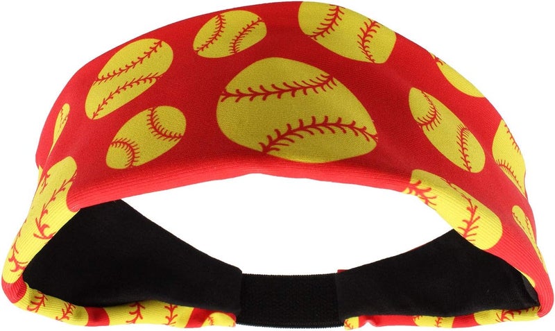 MadSportsStuff Crazy Softball Headband with Softball Logos - Image 1