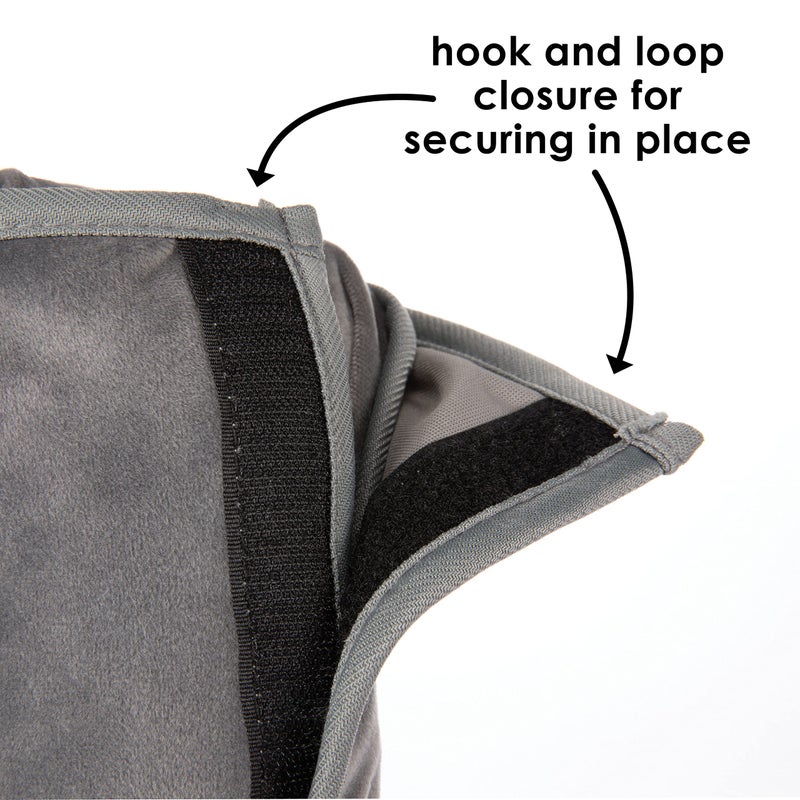 Diono Seat Belt Pillow for Kids, Super Soft Car Seat Belt Cover Travel Pillow for Head, Neck, Shoulder in Car, Universal Fit - Image 5