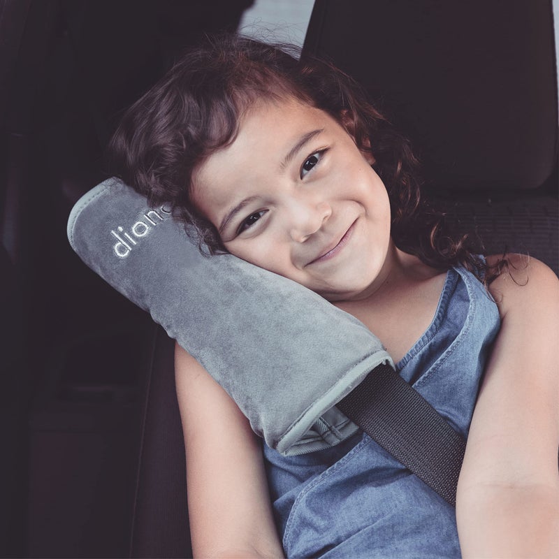 Diono Seat Belt Pillow for Kids, Super Soft Car Seat Belt Cover Travel Pillow for Head, Neck, Shoulder in Car, Universal Fit - Image 2
