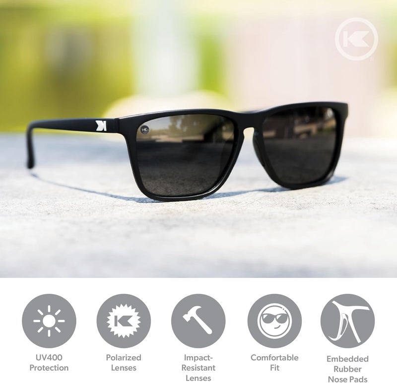 Knockaround Fast Lanes Sport Polarized Lightweight Sunglasses for Men & Women - UV400 Protection - Running - Image 2