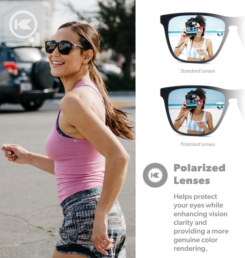 Knockaround Fast Lanes Sport Polarized Lightweight Sunglasses for Men & Women - UV400 Protection - Running - Image 4