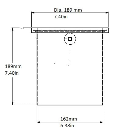 Rattleware Stainless Steel Open Bottom Knock Box Chute – Heavy-Duty Espresso Disposal Bin with Welded Rubber Bar – Fits Coffee Stations, Cafe, Restaurant, Hotel, or Home Use (6.25" x 7.5") - Image 5