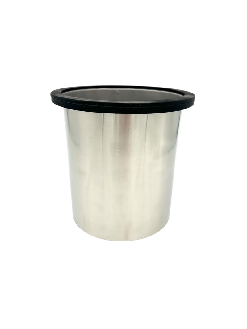 Rattleware Stainless Steel Open Bottom Knock Box Chute – Heavy-Duty Espresso Disposal Bin with Welded Rubber Bar – Fits Coffee Stations, Cafe, Restaurant, Hotel, or Home Use (6.25" x 7.5") - Image 4