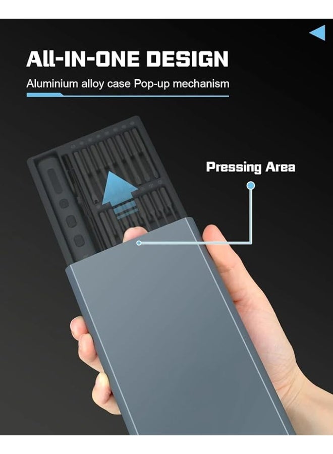 68-in-1 Mini Electric Screwdriver Kit – Rechargeable Precision Tool with 64 Magnetic Bits, 5 Torque Levels & LED Display for Laptops, Phones & Watches - Image 2