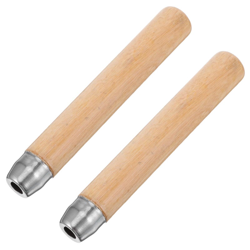 Replacement Solid Wood Tool Handles with 8mm Hole Diameter for Woodworking and Garden Tools - Image 2
