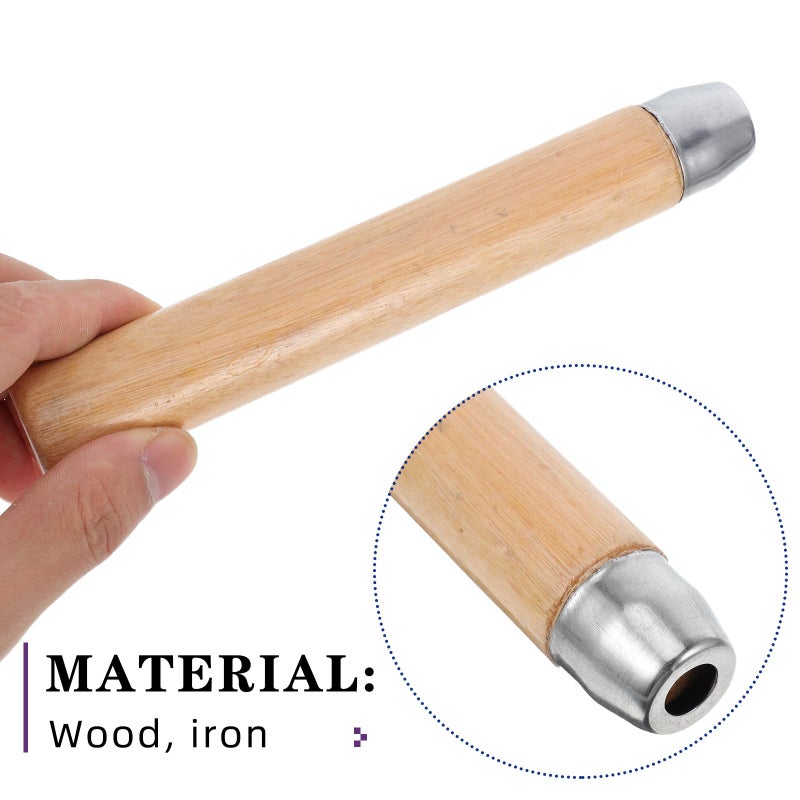 Replacement Solid Wood Tool Handles with 8mm Hole Diameter for Woodworking and Garden Tools - Image 4