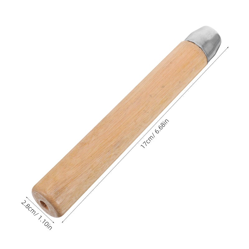 Replacement Solid Wood Tool Handles with 8mm Hole Diameter for Woodworking and Garden Tools - Image 3