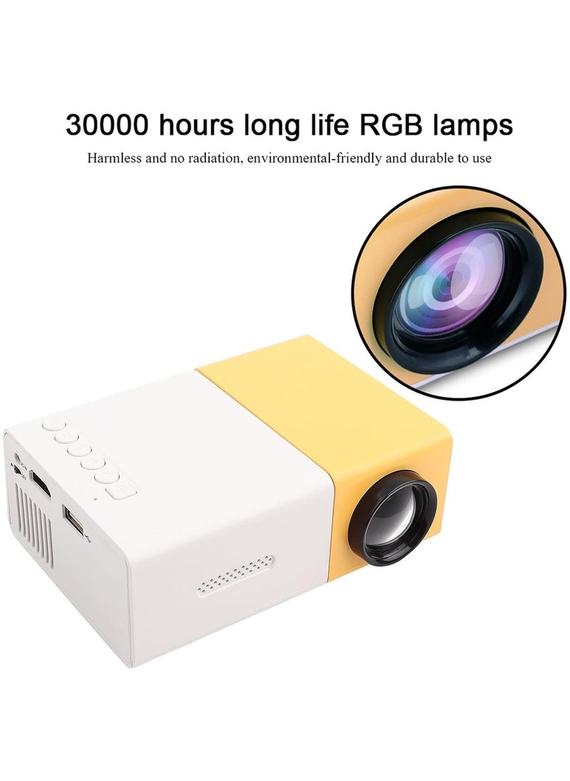 ماركة غير محددة جهاز عرض صغير، جهاز عرض LED محمول بدقة 1080 بكسل، مسرح سينمائي منزلي، أجهزة عرض أفلام داخلية/خارجية، كمبيوتر محمول/كمبيوتر شخصي/هاتف ذكي  - Image 4