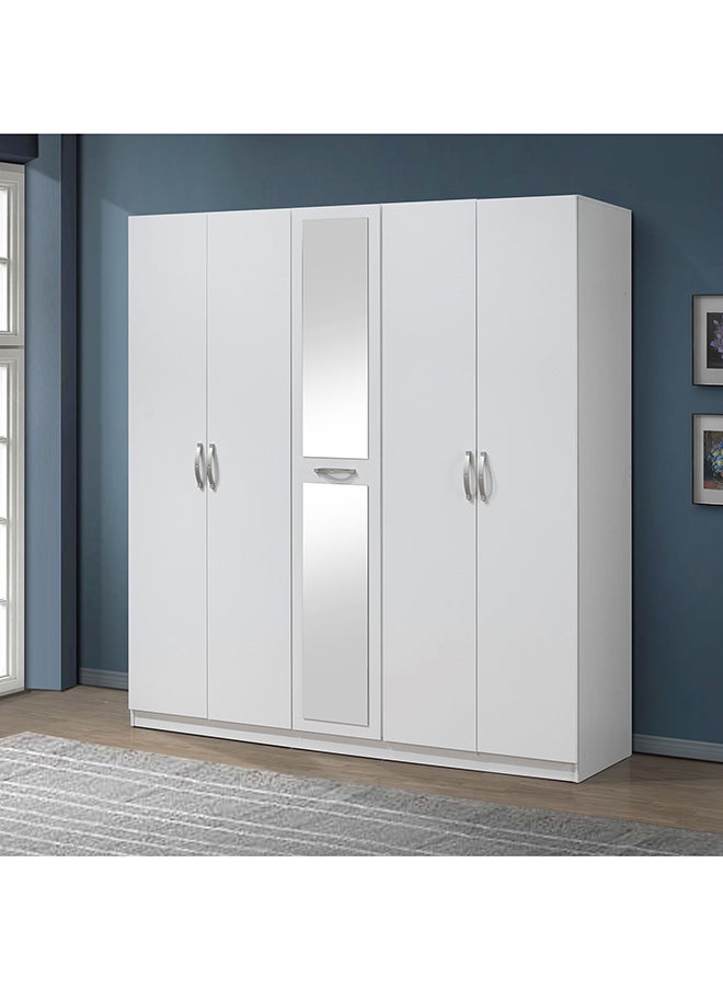 Home Box - Kulltorp Plus 5-Door Wardrobe with Mirror 55 x 209 x 200 cm - Image 1