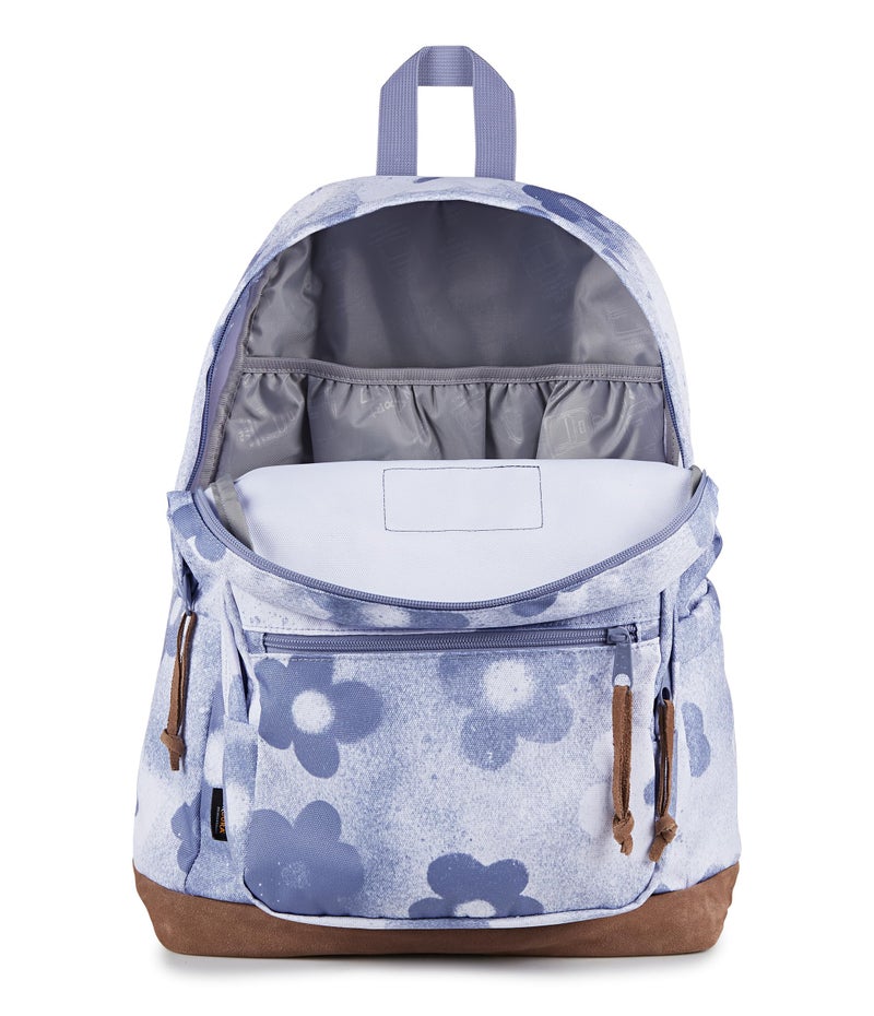 JANSPORT حقيبة ظهر جانسبورت رايت باك - حقيبة يومية متينة مع حافظة لابتوب مبطنة بحجم 15 بوصة، حجرة رئيسية واسعة وجيب مدمج لزجاجة الماء، مزينة برسومات جرافيتي - Image 5