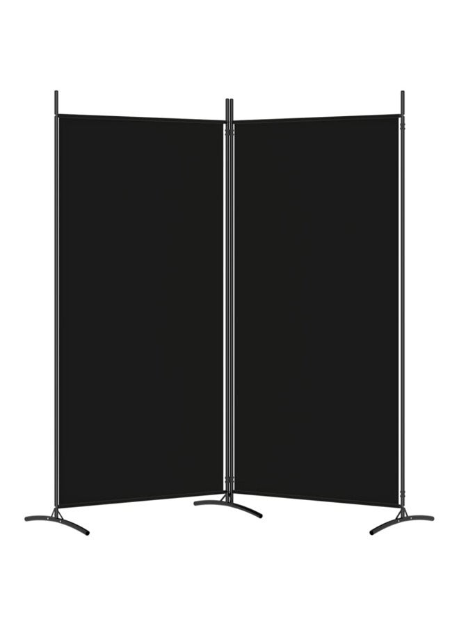 فيداكسل مقسم غرفة 2-ألواح أسود 175×180 سم قماش 350261 - Image 2