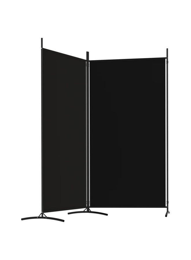 فيداكسل مقسم غرفة 2-ألواح أسود 175×180 سم قماش 350261 - Image 3