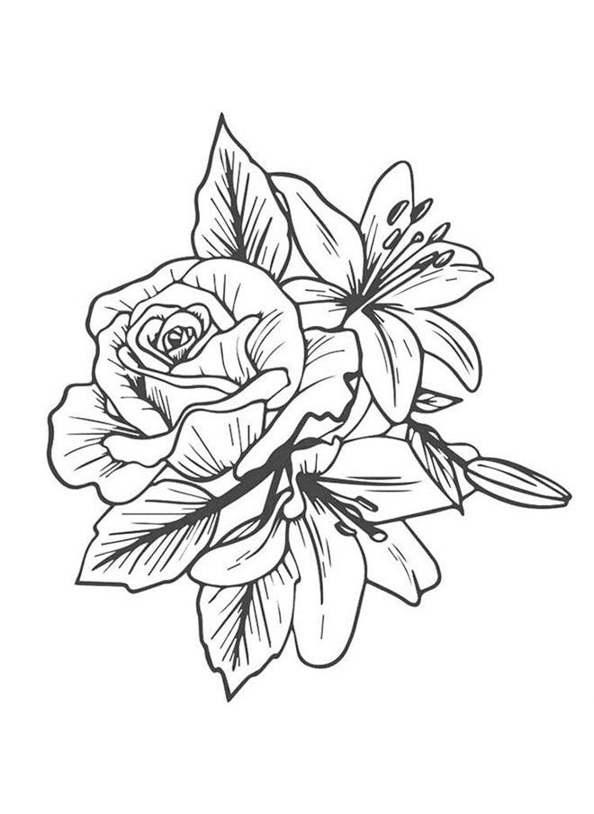 inkbox Inkbox Temporary Tattoos, Semi-Permanent Tattoo, One Premium Easy Long Lasting, Water-Resistant Temp Tattoo with For Now Ink - Lasts 1-2 Weeks, Bloemm, 3 x 3 in  - Image 3