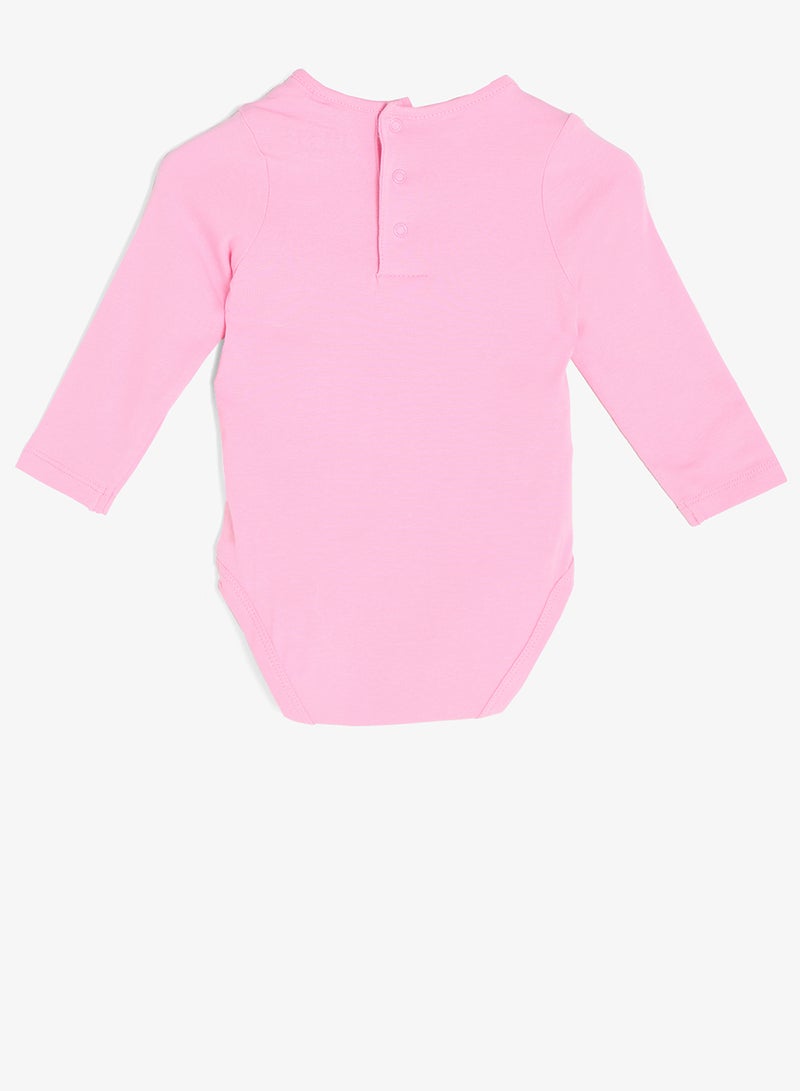 GUESS Kids Set: Long Sleeve Body + Knit Denim Skirt - Image 3