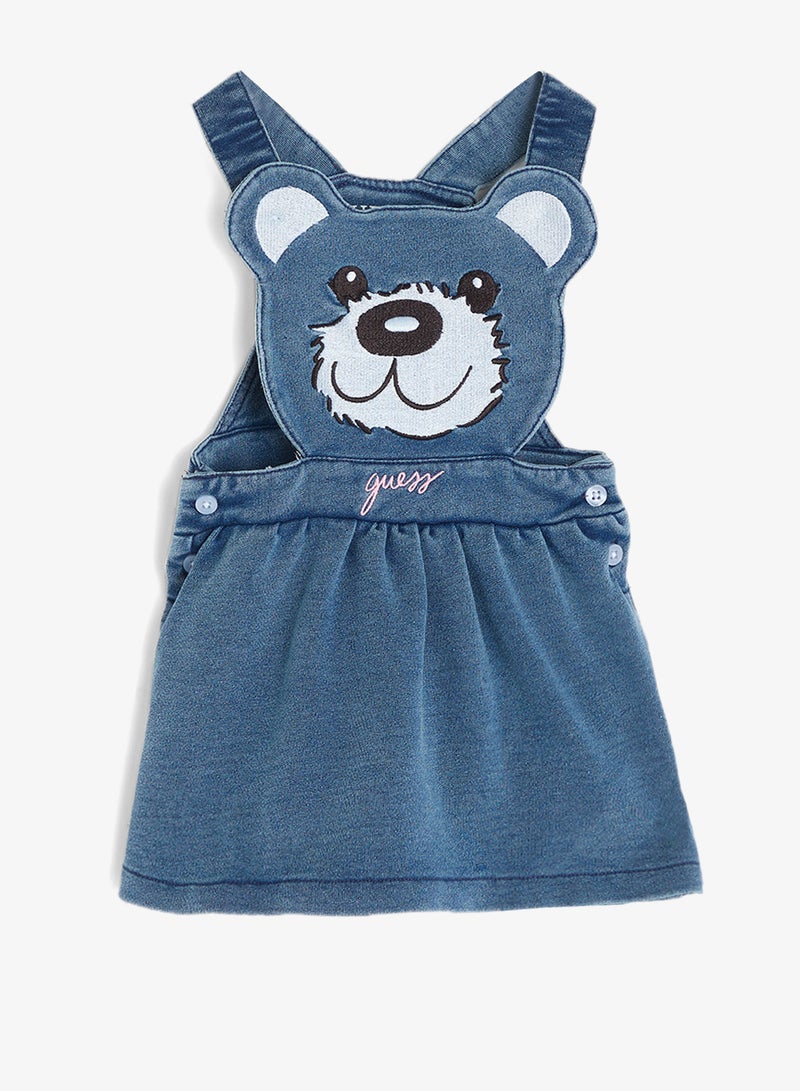 GUESS Kids Set: Long Sleeve Body + Knit Denim Skirt - Image 5