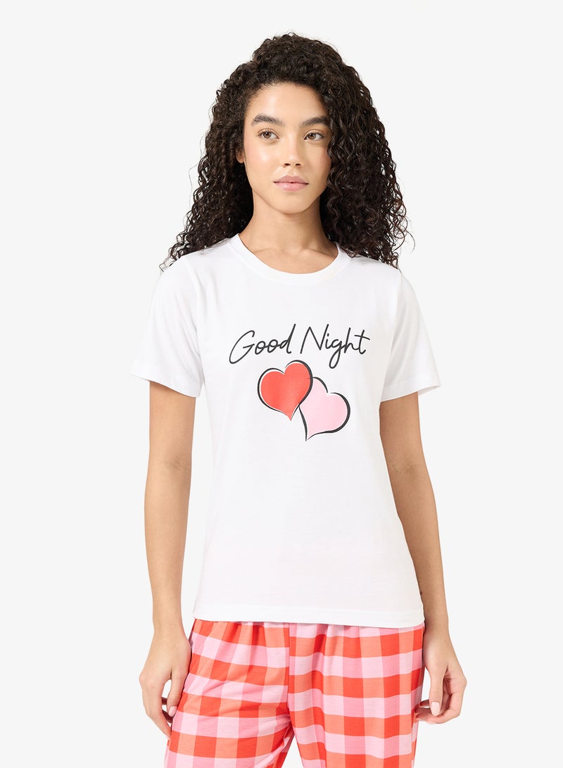 جينجر طقم بيجاما وتيشيرت قطن بالكرز - Image 3