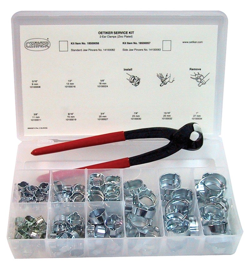 Oetiker 18500056 Service Kit (2-Ear Clamps, zinc plated with standard jaw single action pincers) - Image 4