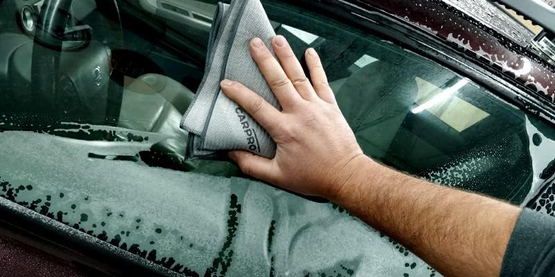 CarPro GlassFiber Microfiber Towel - Car Wash Drying Towel Spotless Glass Windshield & Windows, MicroFiber Edge, Lint & Tag Free, Cleaning Cloth Towel Car Washing, Drying & Auto Detailing (Pack of 1) - Image 4